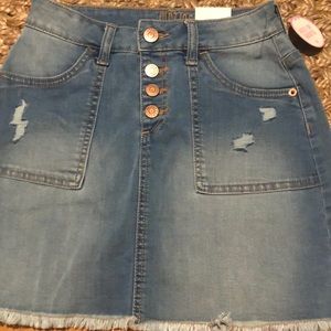 High waist skirt Jean skirt size 12 brand Justin